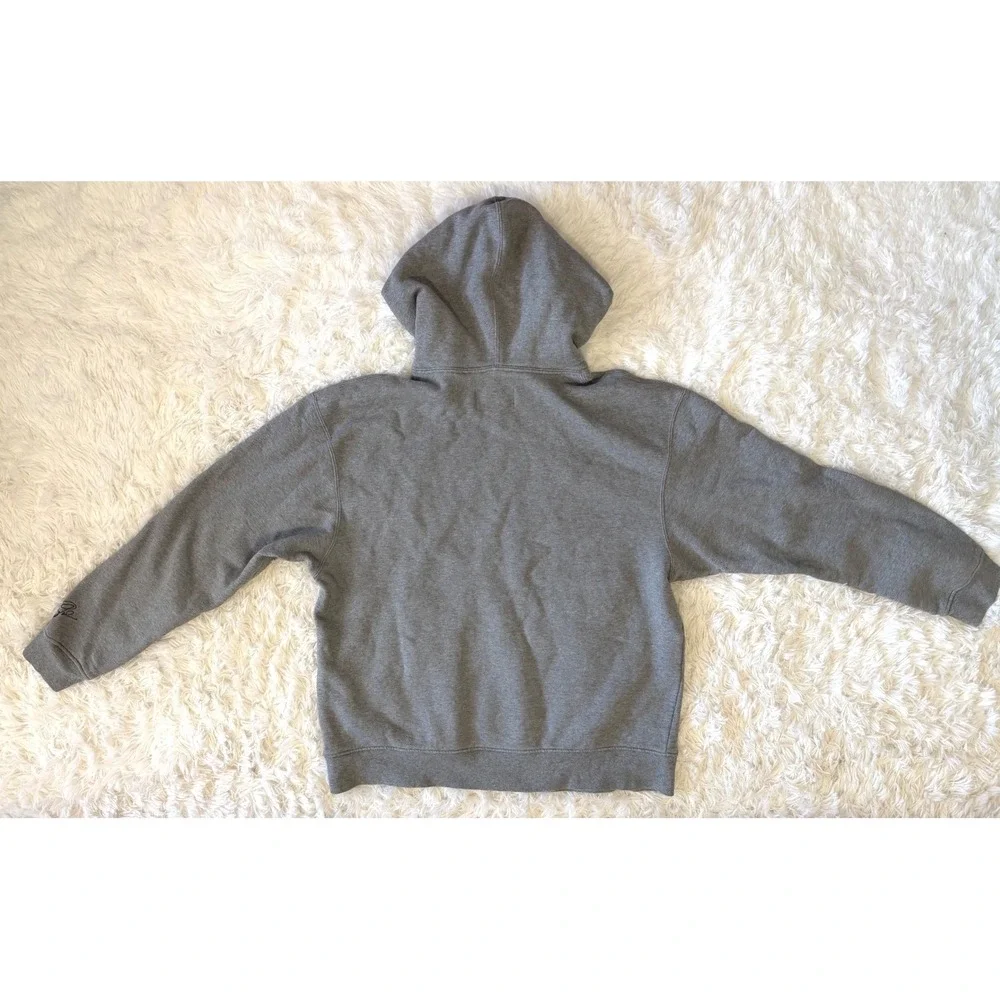 Jordan Hoodie L Gray Jumpman Logo Embroidered Signature Streetwear
